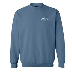 Unisex Crewneck Sweatshirt in Lake Blue w/ White Logo