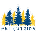 Get Outside Trees Sticker