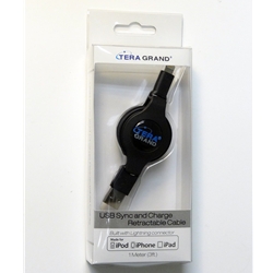 TERA GRAND 3FT RETRACTABLE LIGHNING CABLE