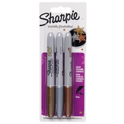 Sharpie Metallic Markers - 3pk Gold/Silver/Bronze
