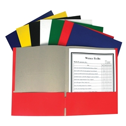 C-Line Recycled Paper Pocket Folder - Assorted