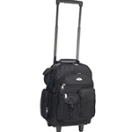 DELUXE WHEELED BACKPACK BLACK