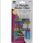 Binder Clips 12 Pack Assorted Colors & Sizes