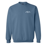Unisex Crewneck Sweatshirt in Lake Blue w/ White Logo