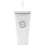 Galway Studded Travel Tumbler in White