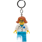 Lego Female Doctor Keychain Light Medical Professionals
