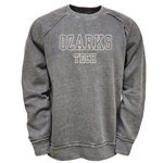 Reese Crew Sweatshirt in Diesel Grey w/ Ozarks Tech Logo