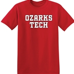 Red Tee w/ White Ozarks Tech Logo