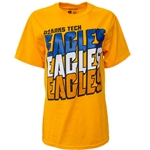 Unisex Everette Tee in Gold w/ Ozarks Tech Eagles Logo