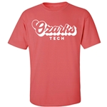 Unisex TEe in Coral W/ White 3d Print