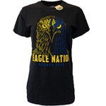 Mineral Washed Tee in Black Dramatic Eagle