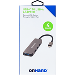 Onhand USB-C to USB-A 4 Port Adapter Hub