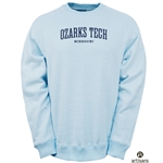 Bennett Raglan Crew in Carolina Blue