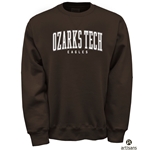 Carson Heavy Weight Crew Sweatshirt in Dark Brown