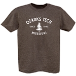 Unisex 5.2oz Cotton Jersey Tee in Heather Brown