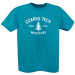 Unisex 5.2OZ Cotton Jersey tee in Heather Turquoise