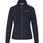 Full Zip in Navy w/ Gold Zipper & Embroidery