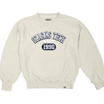 Ladies Dyed Corded Crew in Ivory
