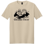 Softstyle Tee w/ Black Ozzy Canoe Logo in Sand