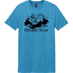 Softstyle Tee w/ Black Ozzy Canoe Logo in Blue
