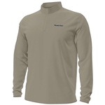 UA Mens Motion 1/4 Zip in Timberwolf Taupe Heather