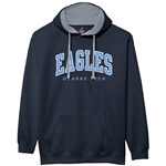 Essential Colorblock Hood in Navy and Grey