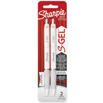 Sharpie Pen S-Gel White Barrel .7mm 2 Pack