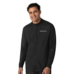 RQ Mens/Unisex Scrub Jacket in Black