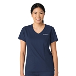 RQ Ladies Scrub Top in Navy