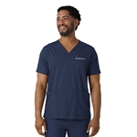 RQ Mens/Unisex Scrub Top in Navy
