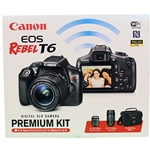 RQ CANON EOS REBEL T6 DSLR CAMERA W/18-55 LENS AND 75-300 LENS