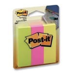 Post-It Neon Page Markers - 3 Colors