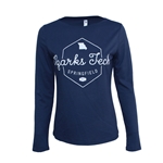 Vada Boatneck Tee In Navy