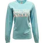 Lagoon Blue Long Sleeve Tee w/ Ozarks Tech Logo