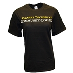 Black T-Shirt w/ Gold & White OTC