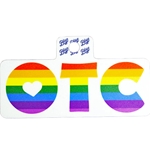 OTC Pride Rainbow Sticker 2"x2"