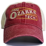 Washed Cap in Maroon