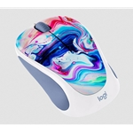 Logitech Design Collection Wireless Mouse - Paint Swirl