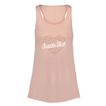 Paris Flowy Tank Top in Cameo Pink Heart