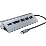 Satechi Type-C Aluminum USB 3.0 Hub & Card Reader - Space Gray