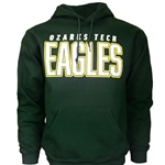 Unisex Hood in Heather Green