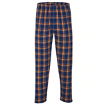 Mens FlannelPant in Heritage Navy Orange Plaid