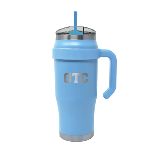 Tumbler with Straw and Handle, 32 oz Powder Coated Outlander