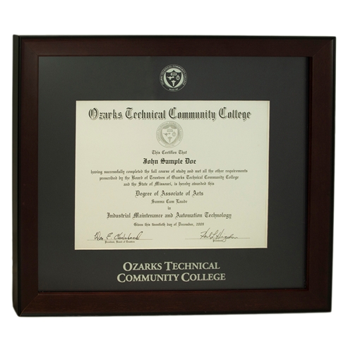 OTC Bookstore Cherrywood Diploma Frame