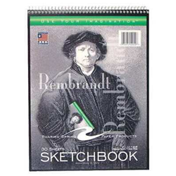 Rembrandt Top Wired Sketch Book 9x12 30 Sheets