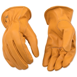 RQ HRA MED LEATHER GLOVE ORANGE KIN-81