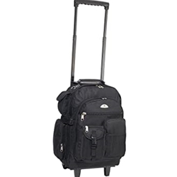 DELUXE WHEELED BACKPACK BLACK