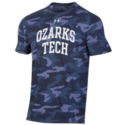 Performance Cotton Camo Tee in Navy Under Armour