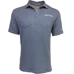MENS OMNI-WICK CLUBHEAD POLO IN BLUE STONE AND TURQUOISE