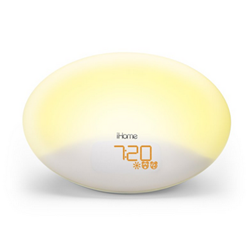 Ihome Sunrise Sleep Therapy Bluetooth Speaker in White